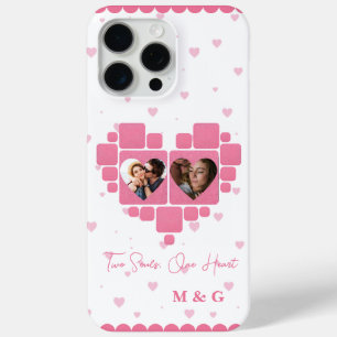 Herz Foto Rosa & Benutzerdefinierte Monogramme   R Case-Mate iPhone Hülle