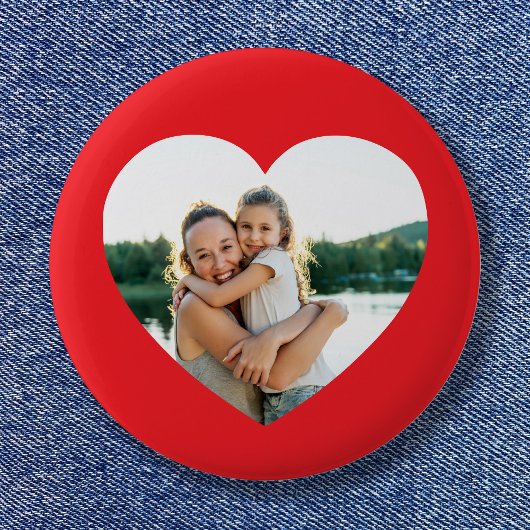 Herz Foto Rot Button