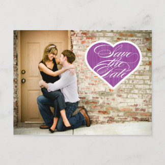 Herz | Foto Save the Date Postkarte