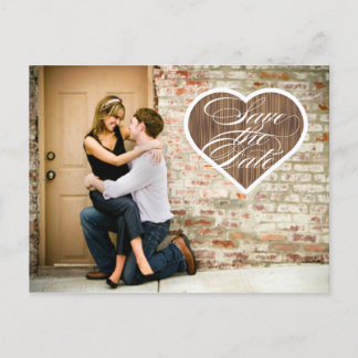 Herz | Foto Save the Date Postkarte
