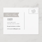 Herz | Foto Save the Date Postkarte (Rückseite)