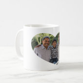 Herz Foto Wir Liebe Sie Vater oder Mama Kaffeetasse (Vorderseite Links)