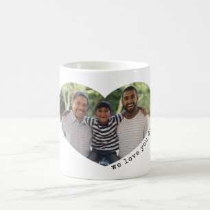 Herz Foto Wir Liebe Sie Vater oder Mama Kaffeetasse