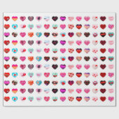 Herz-FotoCollage Geschenkpapier (Flach)