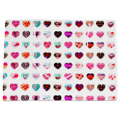 Herz-FotoCollage Große Geschenktüte (Vorderseite)