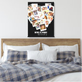 Herz-FotoCollage | Zuhause is where the Heart is Leinwanddruck (Insitu (Schlafzimmer))
