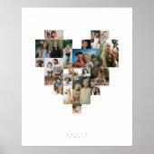 Herz-Fotomosaik Poster (Vorne)