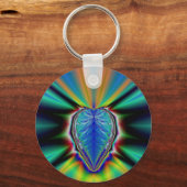 Herz-Fraktal Schlüsselanhänger (Vorderseite)