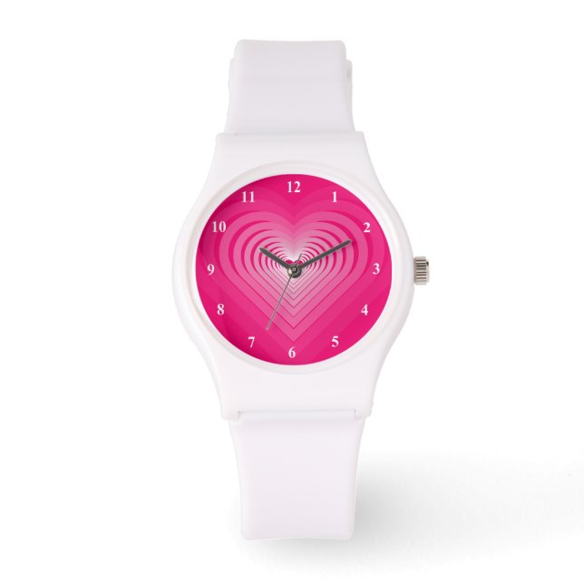 Herz-Frauenwache Armbanduhr (Vorderseite)
