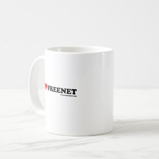 Herz-freenet - Lang Kaffeetasse (Vorderseite Links)
