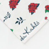 Herz Frida Kahlos | von Mexiko Fleecedecke (Ecke)