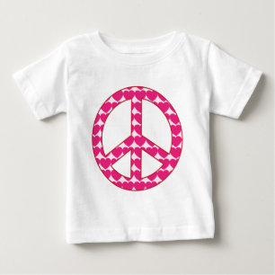 Herz-Friedenszeichen Baby T-shirt