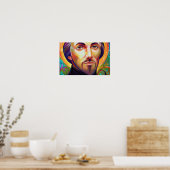 Herz für Christus Poster (Küche)