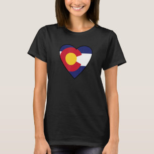 Herz für Colorado Farbenfrohe Colorado Kleidung T-Shirt