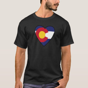 Herz für Colorado Farbenfrohe Colorado Kleidung T-Shirt