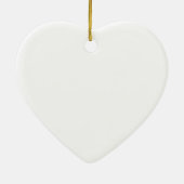 Herz für Geliebte Keramik Ornament (Hinten)