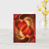 Herz für Herz Karte (Gelbe Blume)