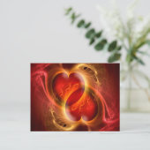 Herz für Herz Postkarte (Stehend Vorderseite)