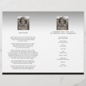 Herz für immer Beerdigungsdienst schwarz gefaltet (Rückseite)