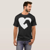Herz für Reitlehrer T-Shirt (Vorne ganz)
