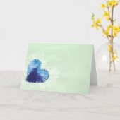 Herz für Sie Karte (Gelbe Blume)