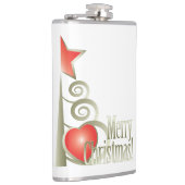 Herz für Weihnachten Flachmann (Rechts)