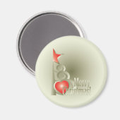 Herz für Weihnachten Magnet (Vorderseite/Rückseite)