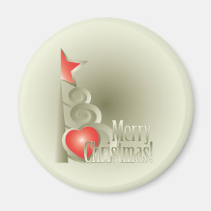 Herz für Weihnachten Magnet
