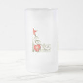 Herz für Weihnachten Mattglas Bierglas (Mittel)