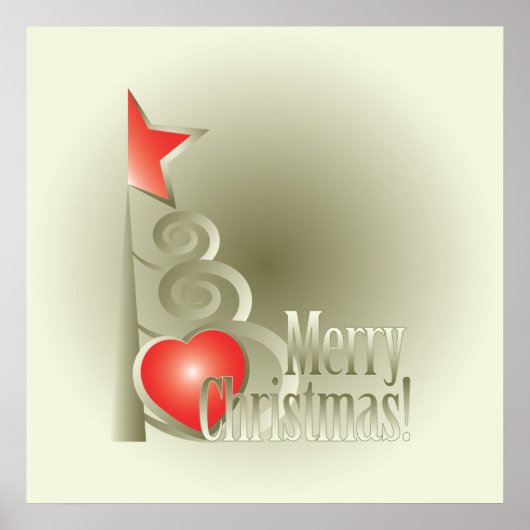 Herz für Weihnachten Poster (Vorne)