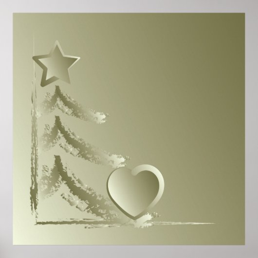 Herz für Weihnachten Poster (Vorne)