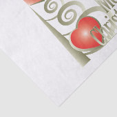 Herz für Weihnachten Seidenpapier (Ausschnitt)