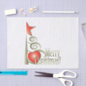 Herz für Weihnachten Seidenpapier (Handwerk)