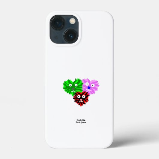 Herz Fuzzies Apple iPhone 13 Mini-Fall Case-Mate iPhone Hülle (Rückseite)