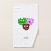 Herz Fuzzies Badezimmer Handtuch Set (Handtuch)