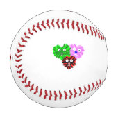 Herz Fuzzies Baseball (Vorderseite Links)