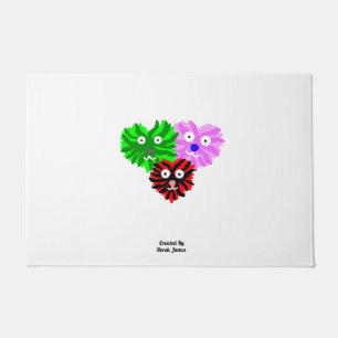 Herz Fuzzies Door Mat Fußmatte