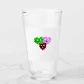 Herz Fuzzies Glass Tumbler (Rückseite)