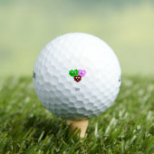 Herz Fuzzies Golf Balls Golfball (Insitu T-Shirt)