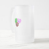 Herz Fuzzies Große Mattierte Tasse (Vorderseite Links)