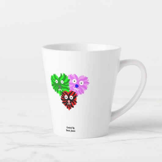 Herz Fuzzies Kleine Latte Tasse (Rechts)