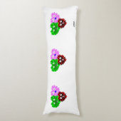 Herz Fuzzies Körperkissen (Vorderseite Vertikal)