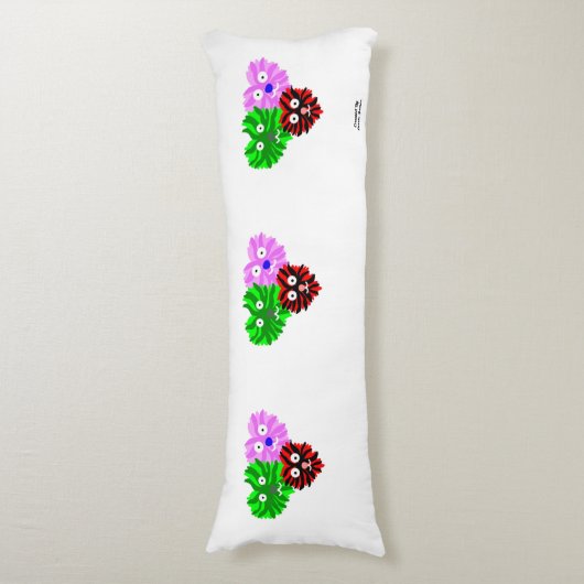 Herz Fuzzies Körperkissen (Vorderseite Vertikal)