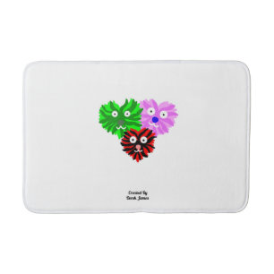 Herz Fuzzies Mittelbath Mat Badematte