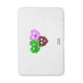 Herz Fuzzies Mittelbath Mat Badematte (Vorderseite Vertikal)