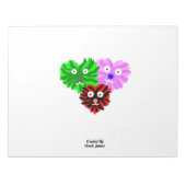 Herz Fuzzies Notepad (27,9 cm x 21,6 cm) Notizblock (Vorderseite)
