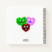 Herz Fuzzies Spiral Notebook Notizblock (Rückseite)