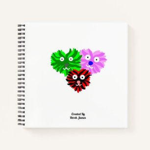 Herz Fuzzies Spiral Notebook Notizblock