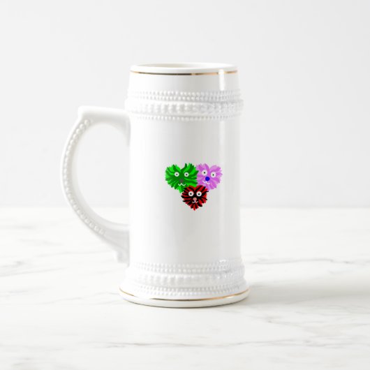 Herz Fuzzies Stein Tasse (Links)