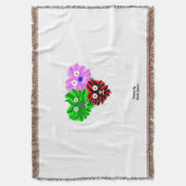 Herz Fuzzies Throw Blanket Decke (Vorderseite Vertikal)